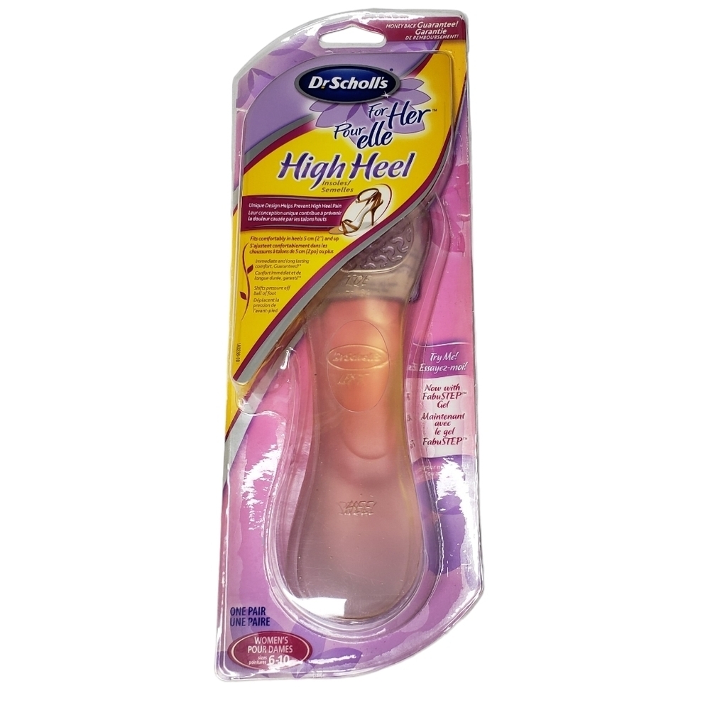 🔷️Dr Scholls For Her High Heel Insoles NEW One Pair Size 6-10